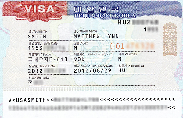 Kinh nghiệm xin visa Hàn Quốc